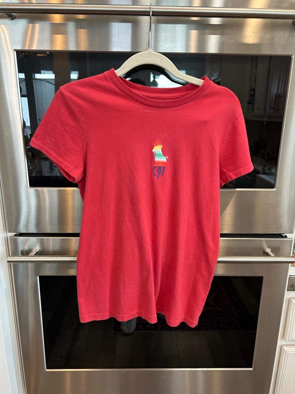Polo by Ralph Lauren Short Sleeve Tee with Rainbow Pony Logo Xs slight wear